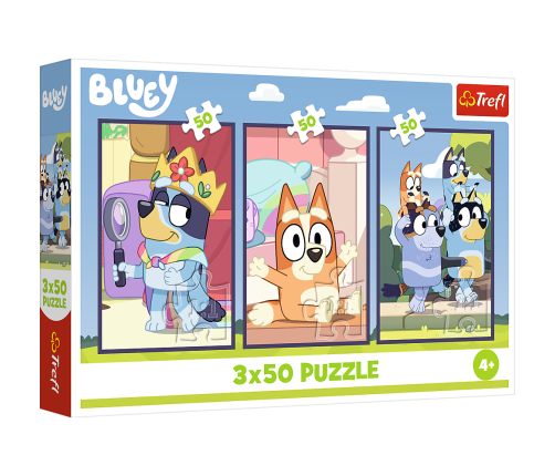 Puzzle - 3x50 - Bluey Family Trefl 34890
