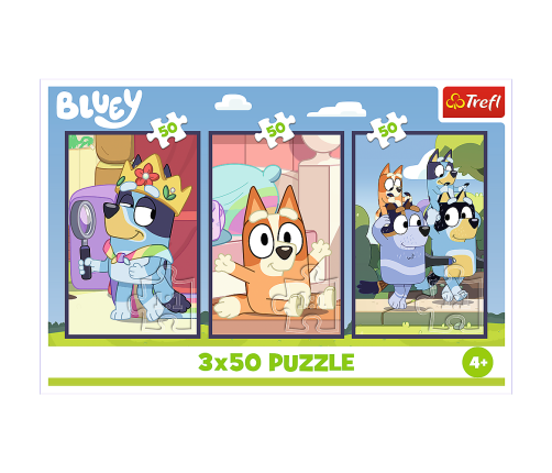Puzzle - 3x50 - Bluey Family Trefl 34890