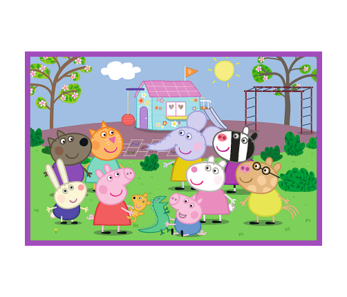 Puzzle - 2x24 - Peppa on the playground - Peppa Pig 34435