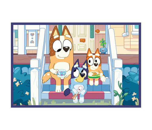 Puzzle - 2x24 - Funny Bluey - BBC Bluey Trefl 34446