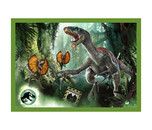 Puzzle - 4in1 - Dangerous dinosaurs - Universal Jurassic World Trefl 34607