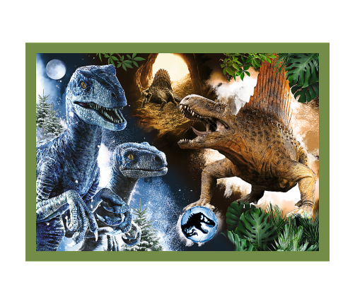 Puzzle - 4in1 - Dangerous dinosaurs - Universal Jurassic World Trefl 34607