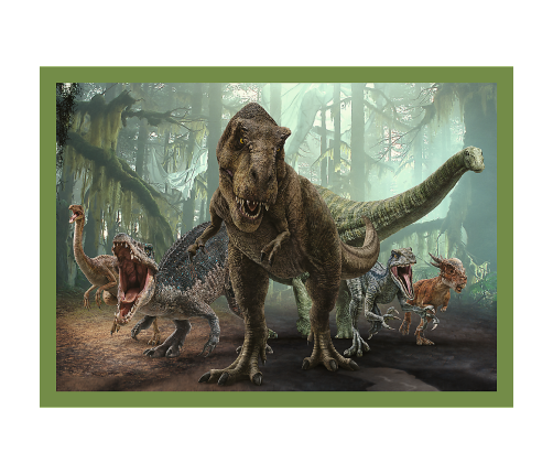 Puzzle - 4in1 - Dangerous dinosaurs - Universal Jurassic World Trefl 34607