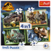 Puzzle - 4in1 - Dangerous dinosaurs - Universal Jurassic World Trefl 34607