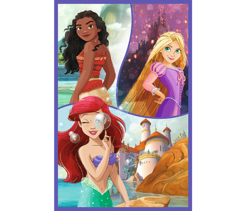 Puzzle - 3x80 - Princess friends - Disney Princess Trefl 34884