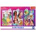 Puzzle - 3x80 - Princess friends - Disney Princess Trefl 34884