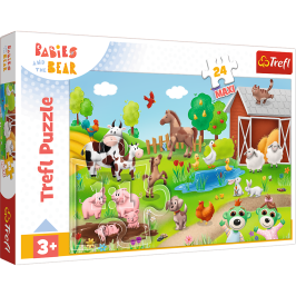 Puzzle 24 Maxi – Little Ones and Animals – Trefl 14372