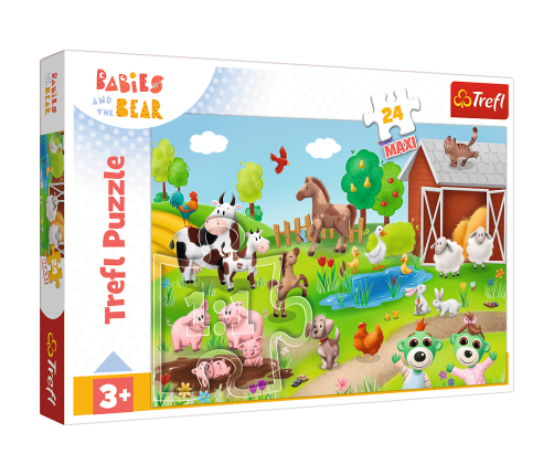 Puzzle 24 Maxi – Little Ones and Animals – Trefl 14372