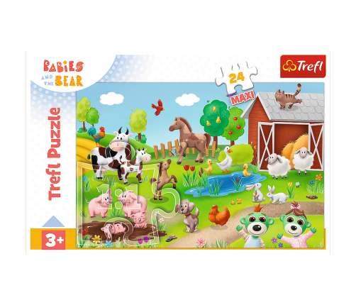 Puzzle 24 Maxi – Little Ones and Animals – Trefl 14372