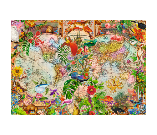 Puzzle - 1000 Premium Plus - Tea Time: Ancient World Map Trefl 12077