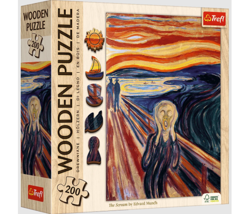 Puzzle - 200 Wooden Puzzle - Scream - Trefl 20252