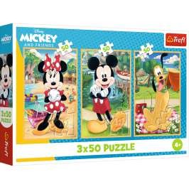 Puzzle - 3x50 - Mice on vacation Disney Trefl 34881 Puzzle - 3x50 - Mice on vacation Disney Trefl 34881