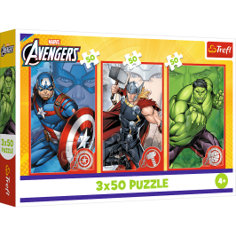 Puzzle - 3x50 - Your hero / Disney Marvel The Avengers Trefl 34891 Puzzle - 3x50 - Your hero / Disney Marvel The Avengers Trefl 34891