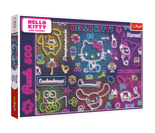 Puzzle - 500 - Neon Hello Kitty Trefl 37523
