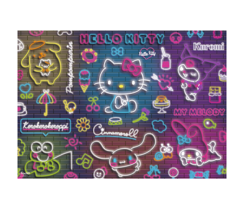 Puzzle - 500 - Neon Hello Kitty Trefl 37523