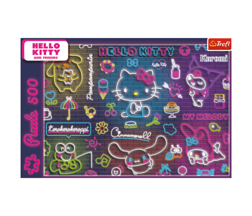 Puzzle - 500 - Neon Hello Kitty Trefl 37523