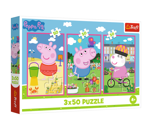 Puzzle - 3x50 - The power of friendship / Peppa PigMix 70% 34877