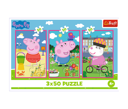 Puzzle - 3x50 - The power of friendship / Peppa PigMix 70% 34877