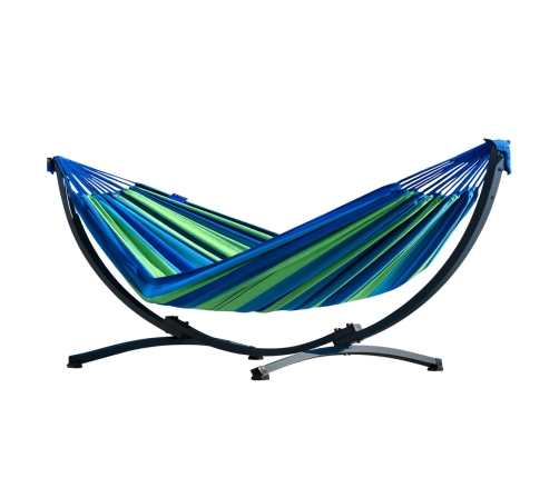 Garden Hammock with Frame for Two People, Green and Blue, 200x120