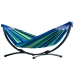 Garden Hammock with Frame for Two People, Green and Blue, 200x120