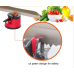 Knife and Scissor Sharpener with Suction Cup and Locking Lever Red