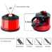 Knife and Scissor Sharpener with Suction Cup and Locking Lever Red
