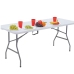 Folding Table With Lock Catering Banquet Table White 180 x 74 cm