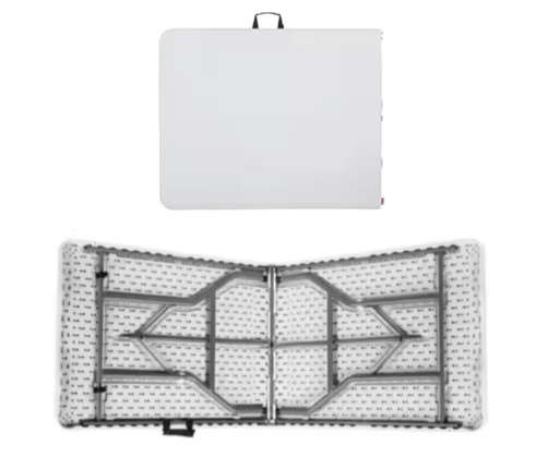 Folding Table With Lock Catering Banquet Table White 180 x 74 cm