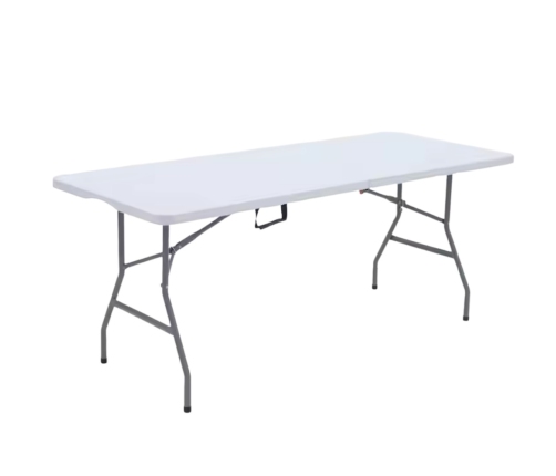 Folding Table With Lock Catering Banquet Table White 180 x 74 cm
