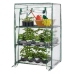 Mini Balcony Garden Greenhouse 3 Metal Shelves PVC Foil 46 x 24 x 80cm