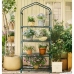 Mini Greenhouse Balcony Garden 4 Metal Shelves PVC Foil 69 x 49 x 157cm