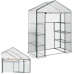 Mini Balcony Garden Greenhouse 4 Metal Shelves PVC Foil 195 x 143 x 73cm