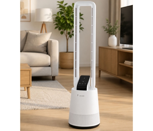 Bladeless Floor Fan Oscillation Timer LCD Display REMOTE CONTROL