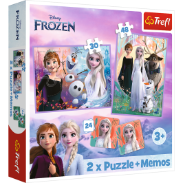 Puzzle - 2in1+memos  Princesses in their land - Disney Frozen 2 93335