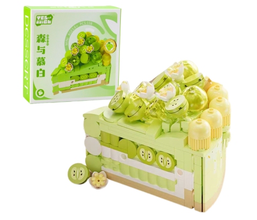 Construction Blocks Cake Cake Dessert Decorated 292–357pcs.