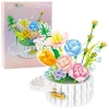 Construction Blocks Flower Arrangement in a Basket LED Lights 1376 pcs. Construction Blocks Flower Arrangement in a Basket LED Lights 1376 pcs.