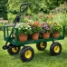 Foldable Garden Transport Cart Steel Trailer 200 kg