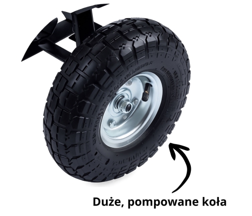 Garden Transport Cart Removable Tilting Tray Green 120 kg