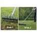 Manual Garden Lawn Aerator Scarifier Double-sided LEAN 34 cm