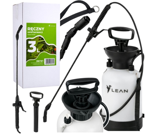 Manual Pressure Sprayer for Watering, Fertilizing, Spraying LEAN 3L