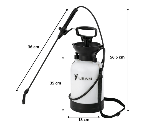 Manual Pressure Sprayer for Watering, Fertilizing, Spraying LEAN 3L