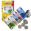 Set of Toy Money Euro Banknotes Coins Euro Pendant Set of Toy Money Euro Banknotes Coins Euro Pendant