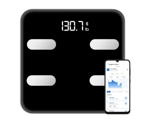 Electronic Bathroom Scale Smart Bluetooth Function BMI BMR Application