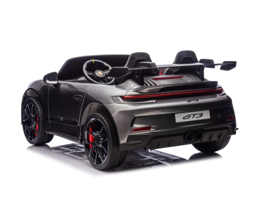 Divvietīgs bērnu elektromobilis DK-P911 Porsche GT3 Gray Painted
