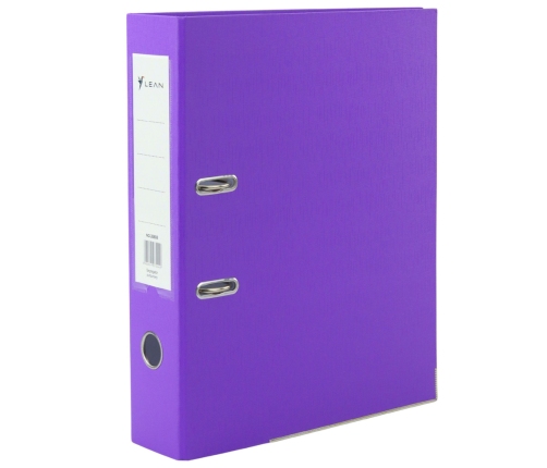 A4/80mm Document Binder with Lever Mechanism, Purple