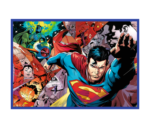 Puzzle - 4x250 - Superman's Courage - Warner Superman Trefl 13340