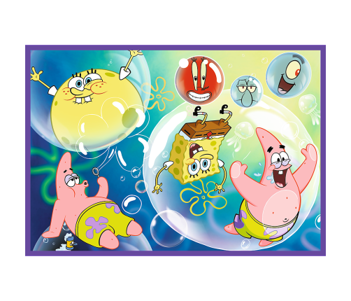 Puzzle - 4x250 - SpongeBob's Crazy World Trefl 13342