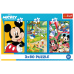 Puzzle - 3x80 - Mickey Mouse Team Trefl 34887