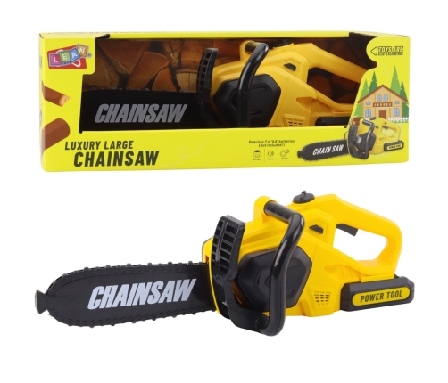 Toy Chainsaw for Kids Lights and Sounds Yellow