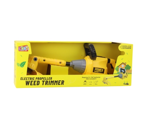 Children's Garden Lawn Mower Trimmer Rubber Blade Lights Sounds